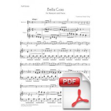 Bella Ciao for Bassoon and Piano (Full Score and Parts) [PDF]