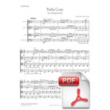 Bella Ciao for String Quartet (Full Score and Parts) [PDF]