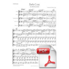 Bella Ciao for Wind Quintet (Full Score and Parts) [PDF] Preview PDF (Free download)