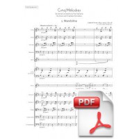 Fauré: Cinq Mélodies 'de Venise' Op. 58 arr. for Voice and Chamber Orchestra (Full Score) [PDF]