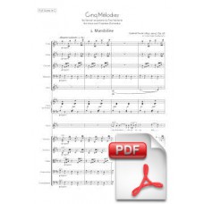 Fauré: Cinq Mélodies de Venise Op. 58 arr. para Voz y Orquesta de Cámara (Partitura General) [PDF] Previsualizar PDF (Descarga gratuita)