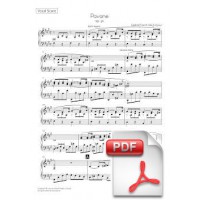 Fauré: Pavana, op. 50 para Coro (opcional) y Orquesta (Partitura Vocal) [PDF]