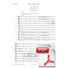 Gazzaniga: Don Giovanni, Opera in one act (Full Score) [PDF] Preview PDF (Free download)