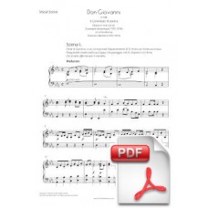 Gazzaniga: Don Giovanni, Opera in one act (Vocal Score) [PDF] Preview PDF (Free download)
