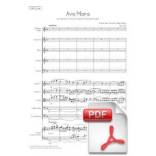 Lachner: Ave Maria for Chorus and String Orchestra (Full Score) [PDF]