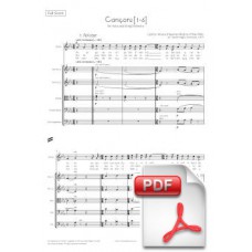 Mestres: Songs [1-6] for Voice and String Orchestra (Full Score) [PDF] Preview PDF (Free download)
