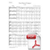 Mozart: Ave Verum, K. 618 for Chorus and String Orchestra (Chorus Part) [PDF]
