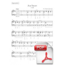 Mozart: Ave Verum, K. 618 for Chorus and String Orchestra (Parts) [PDF]