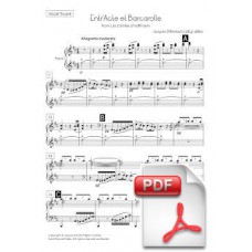 Offenbach: EntrActe et Barcarolle de Les Comtes dHoffmann para Coro y Orquesta (Partitura Vocal) [PDF] Previsualizar PDF (Descarga gratuita)