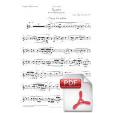 Pagès-Corella: Byoubu for Saxophone Quartet (Instrumental Parts) [PDF] Preview PDF (Free download)
