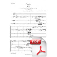 Pagès-Corella: Byoubu para Cuarteto de Cuerdas (Partitura General) [PDF]