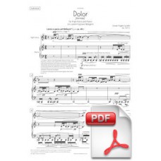 Pagès-Corella: Sorrow for High Voice and Piano (Full Score) [PDF]