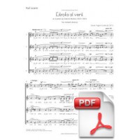 Pagès-Corella: Estrofa al vent for Mixed chorus (Full Score) [PDF]