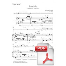 Pagès-Corella: Interlude for Bassoon and Piano (Piano Score and Solo Part) [PDF]