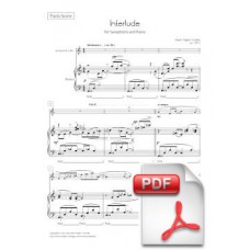 Pagès-Corella: Interlude for Saxophone and Piano (Piano Score and Solo Part) [PDF]