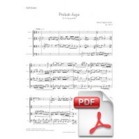 Pagès-Corella: Prelude and fugue for String Quartet (Full Score and Parts) [PDF]