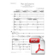 Pagès-Corella: Repique de Campanas para Mezzosoprano, Coro Femenino, Flauta y Quarteto o Orquesta de Cuerdas (Partitura General) [PDF]