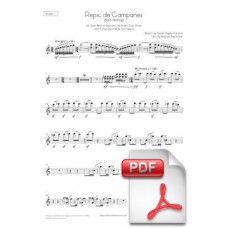 Pagès-Corella: Repique de Campanas para Mezzosoprano, Coro Femenino, Flauta y Quarteto o Orquesta de Cuerdas (Partes Instrumentales) [PDF]