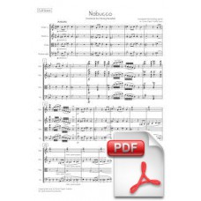 Verdi: Nabucco, Overture arr. for String Quartet (Full Score and Parts) [PDF] Preview PDF (Free download)